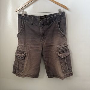 Vintage No Boundaries Cargo Shorts Mens 32 Ombre Faded Grunge 90s Y2K Skater